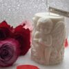 Cherub with Wings and Flower Detail  Soy Wax Candle